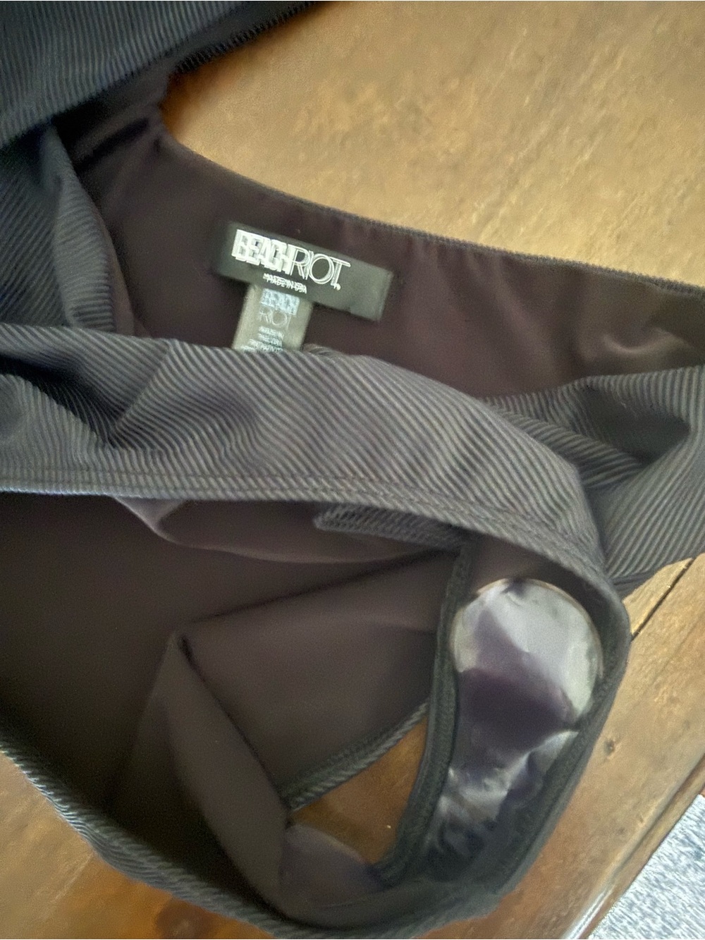 Beach Riot Black Ribbed High-Waist Bikini - Picture 2 of 2